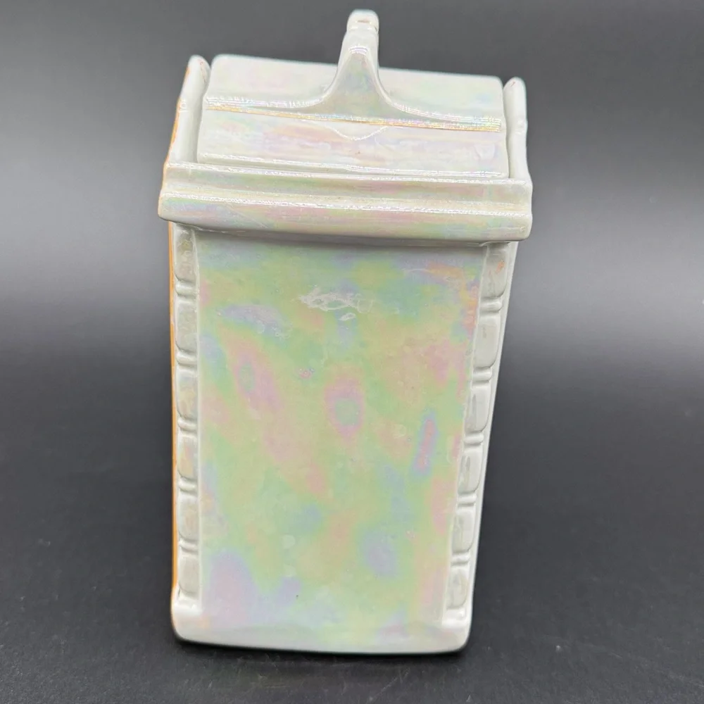 Vintage 1930 MEPOCO WARE Lusterware Rice Canister Made in Germany